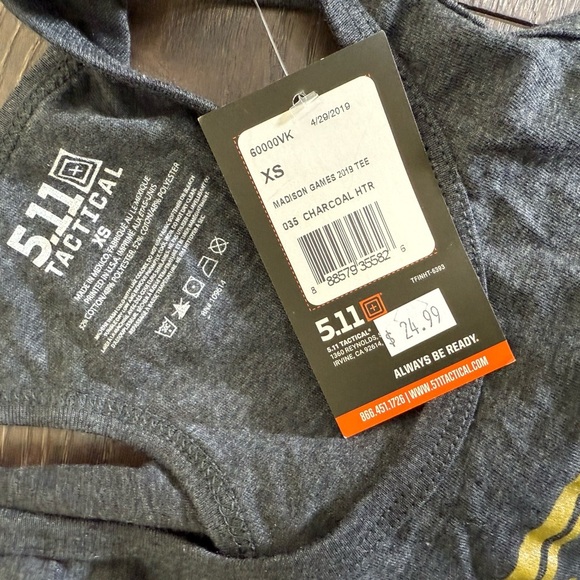 511 Tactical Madison Games Graphic Tank Top - Gray - Picture 3 of 5